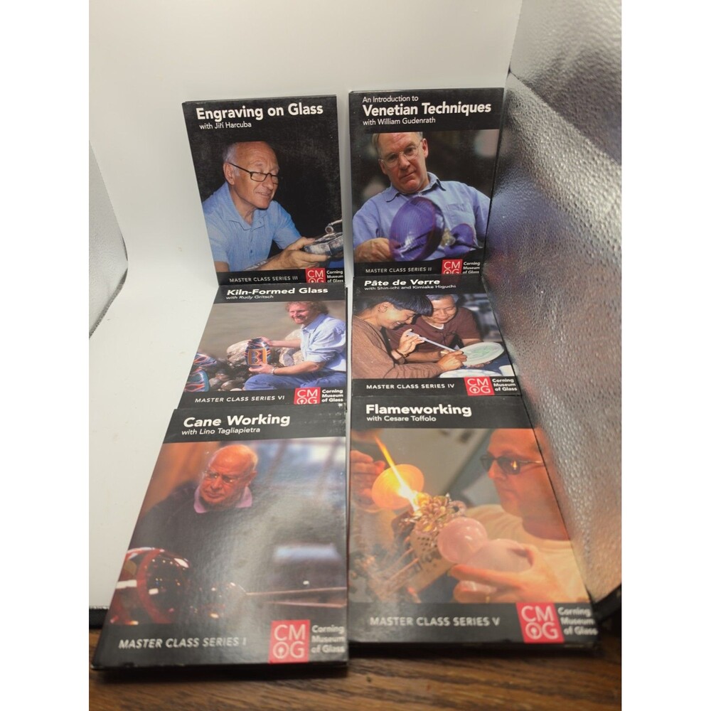 Lot of 6 Corning Glass Museum Master Class Series DVD Brand